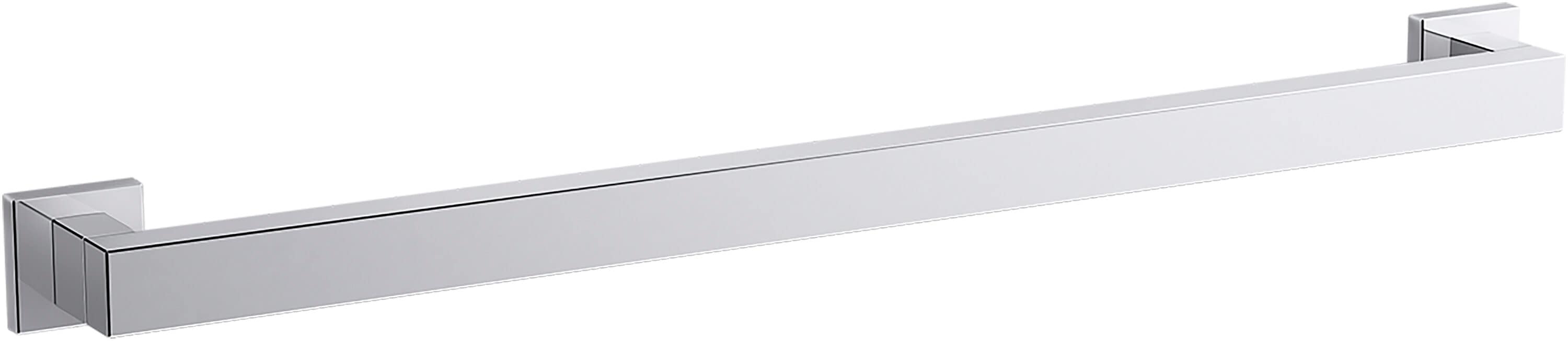 KOHLER K-23295-CP Square 24-in Polished Chrome Wall mount ADA Compliant Grab Bar ( 300-lb Weight Capacity )