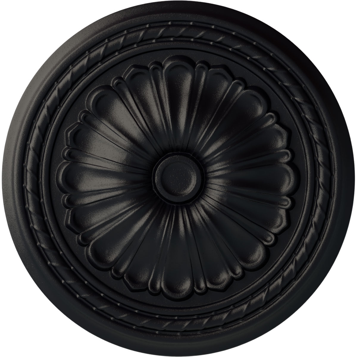 Ekena Millwork CM20ALSGS Alexa 20.5-in W x 20.5-in L Painted Steel Gray Polyurethane Whole Ceiling Medallion