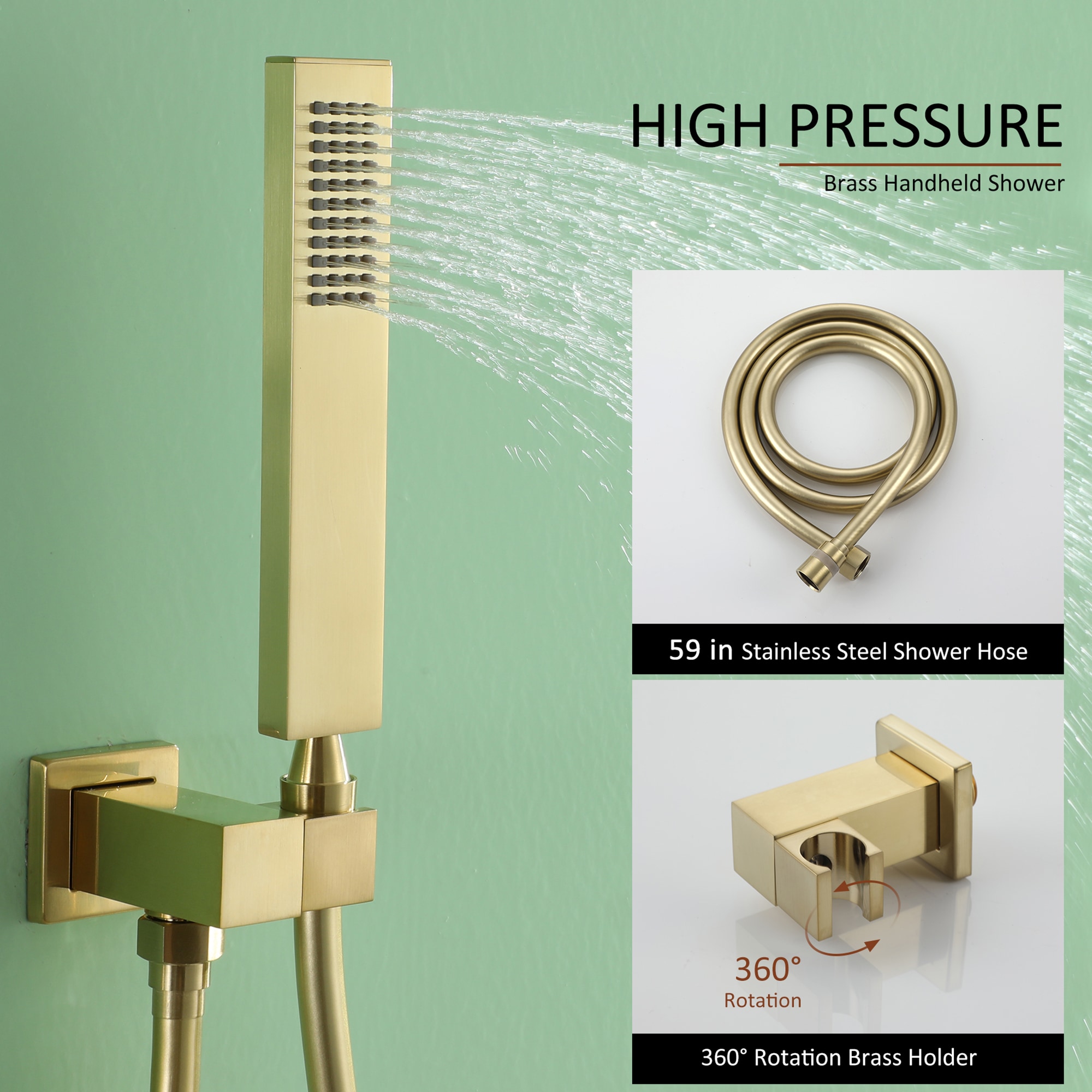 Clihome CL-EB10C3MB Showerhead-Bar-Panels - View #4