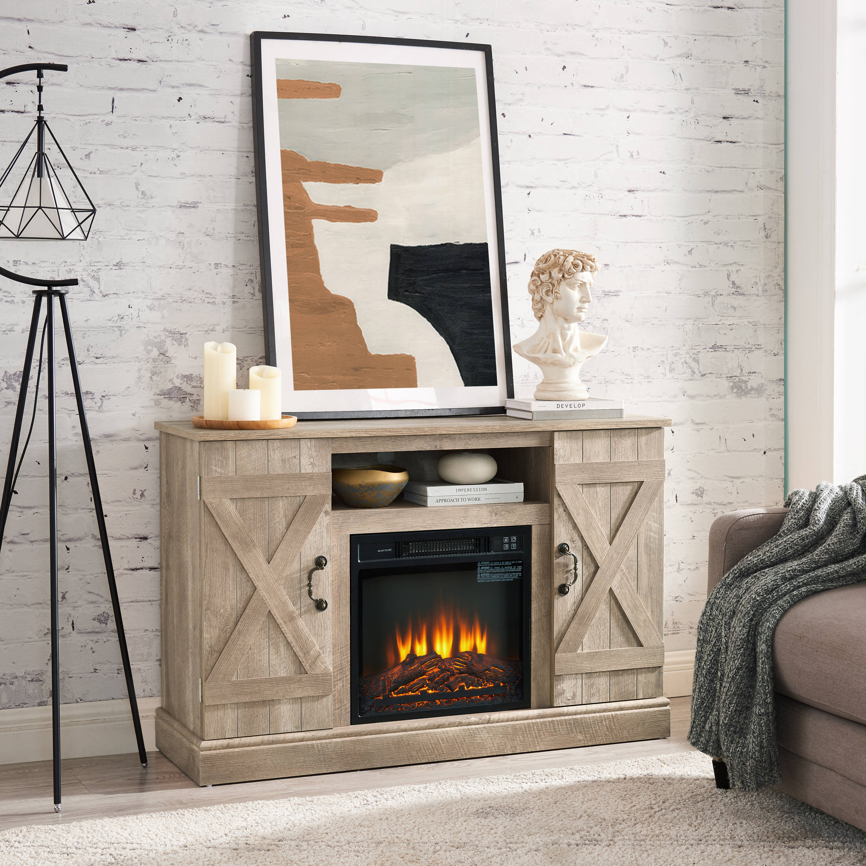 Bayfeve BF-1758S1-FP Electric-Fireplaces - View #3