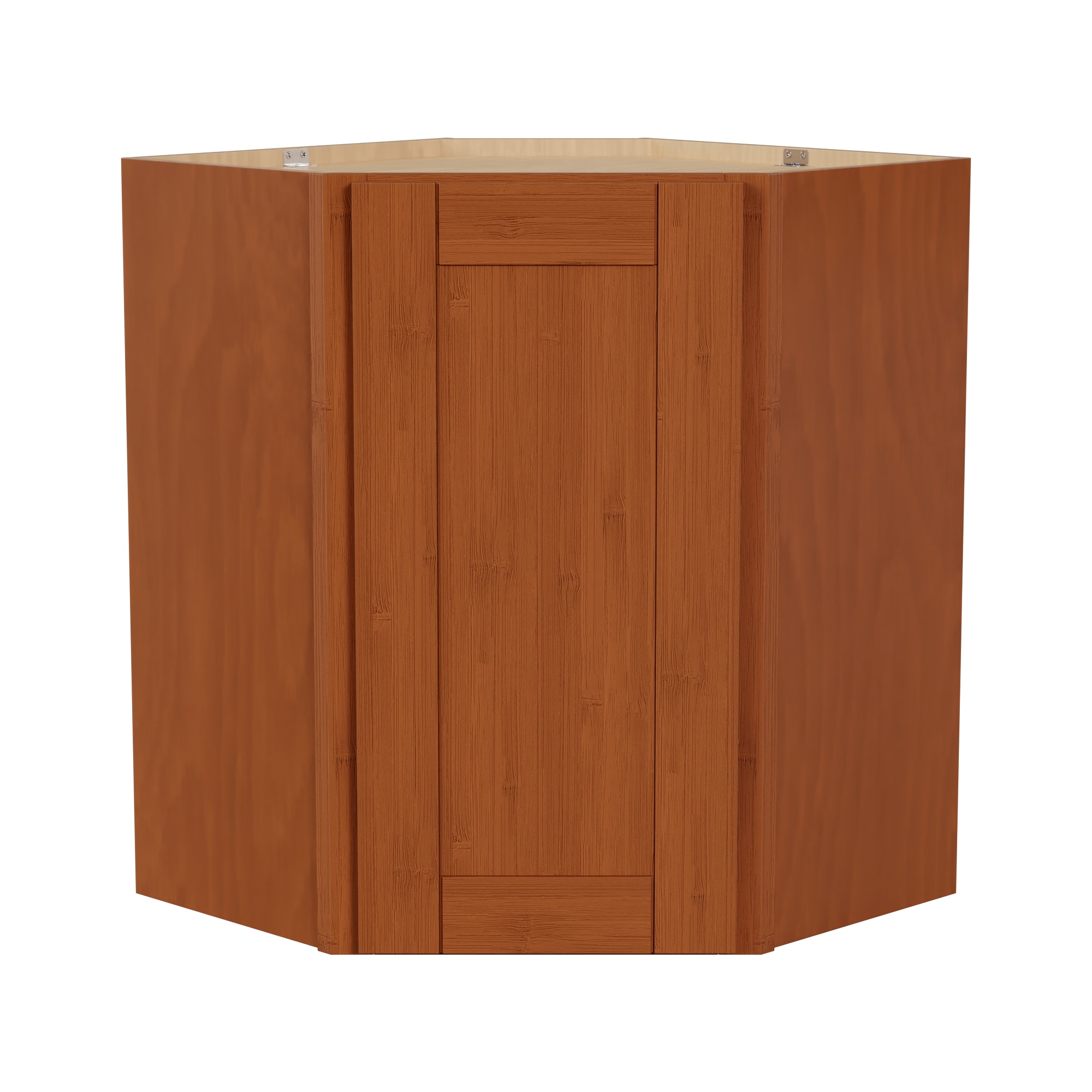 Arcade Green 101DC2430 24-in W x 30-in H x 24-in D Bamboo Bamboo Diagonal Corner wall Fully assembled Plywood Cabinet (Recessed Panel Shaker)