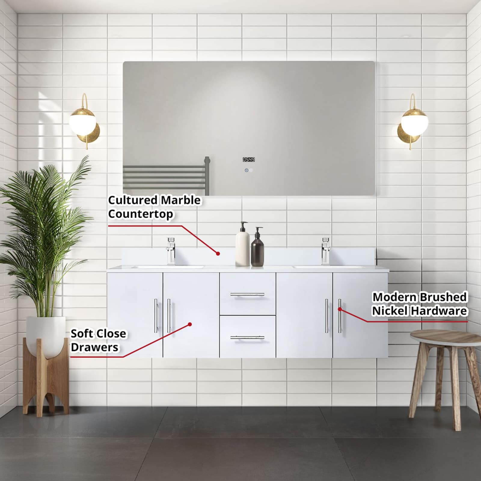 Lexora LVG60DM311 Bath-Vanity-Combo - View #5