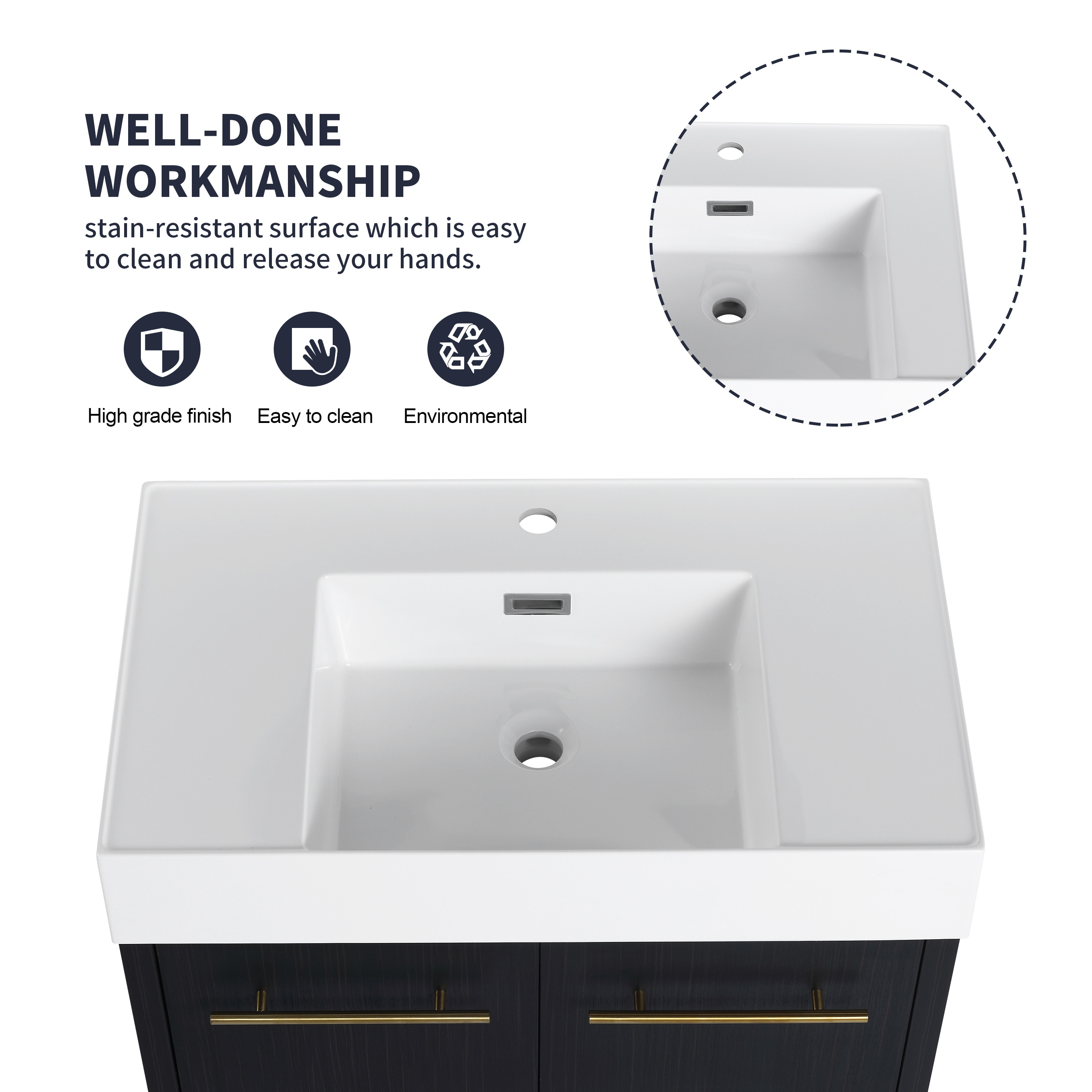 Forclover QNM-0730-MGW Bath-Vanity-Combo - View #5