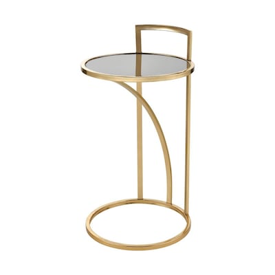 Elk Home Kingsroad Gold Metal Round Glam End Table In The Tables Department At Com - Home Decor On South Kingshighway