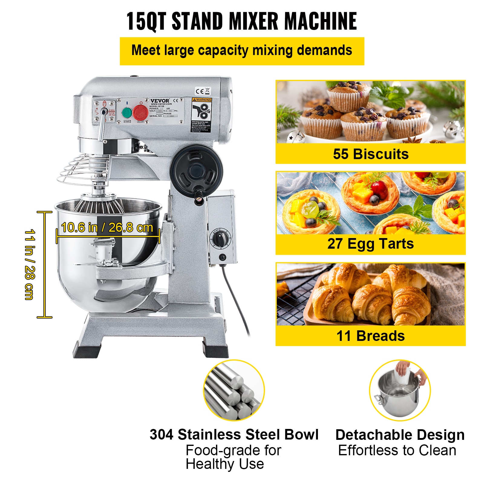 VEVOR DDSYJ15QT110VPKL3V1 Stand-Mixers - View #6