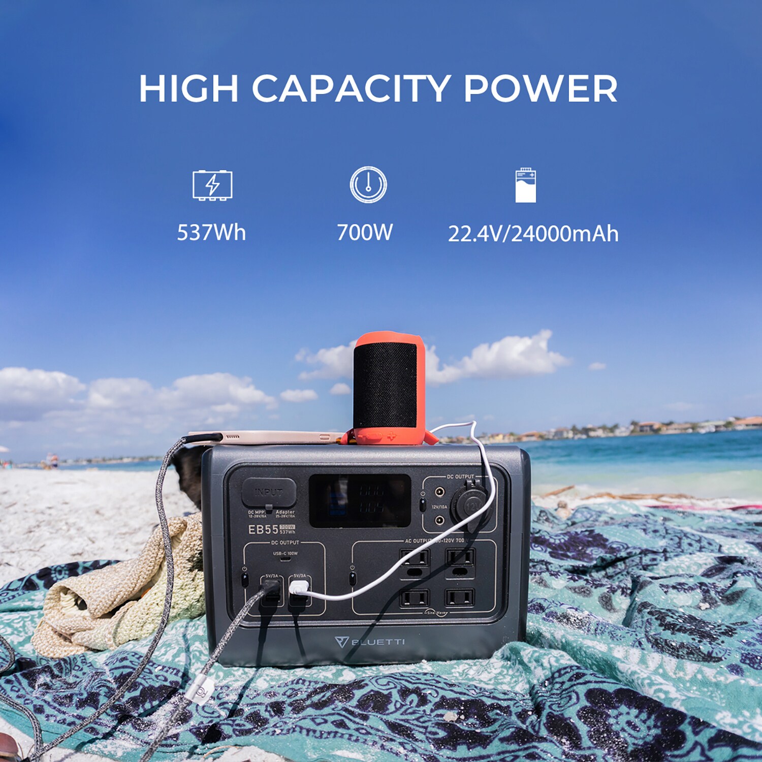 BLUETTI EB55+PV220+CBAG Solar-Generators - View #9
