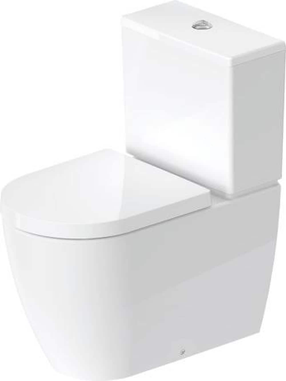 Duravit 2170090092 ME by Starck Floor Mounted Elongated Toilet Bowl with Concealed Trapway in White