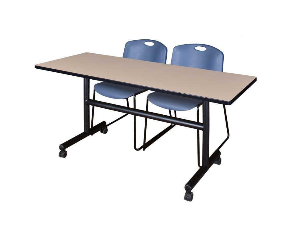 Regency MKFT6030BE44BE Training Off-white 4-Person Training Table (60-in W x 29-in H)