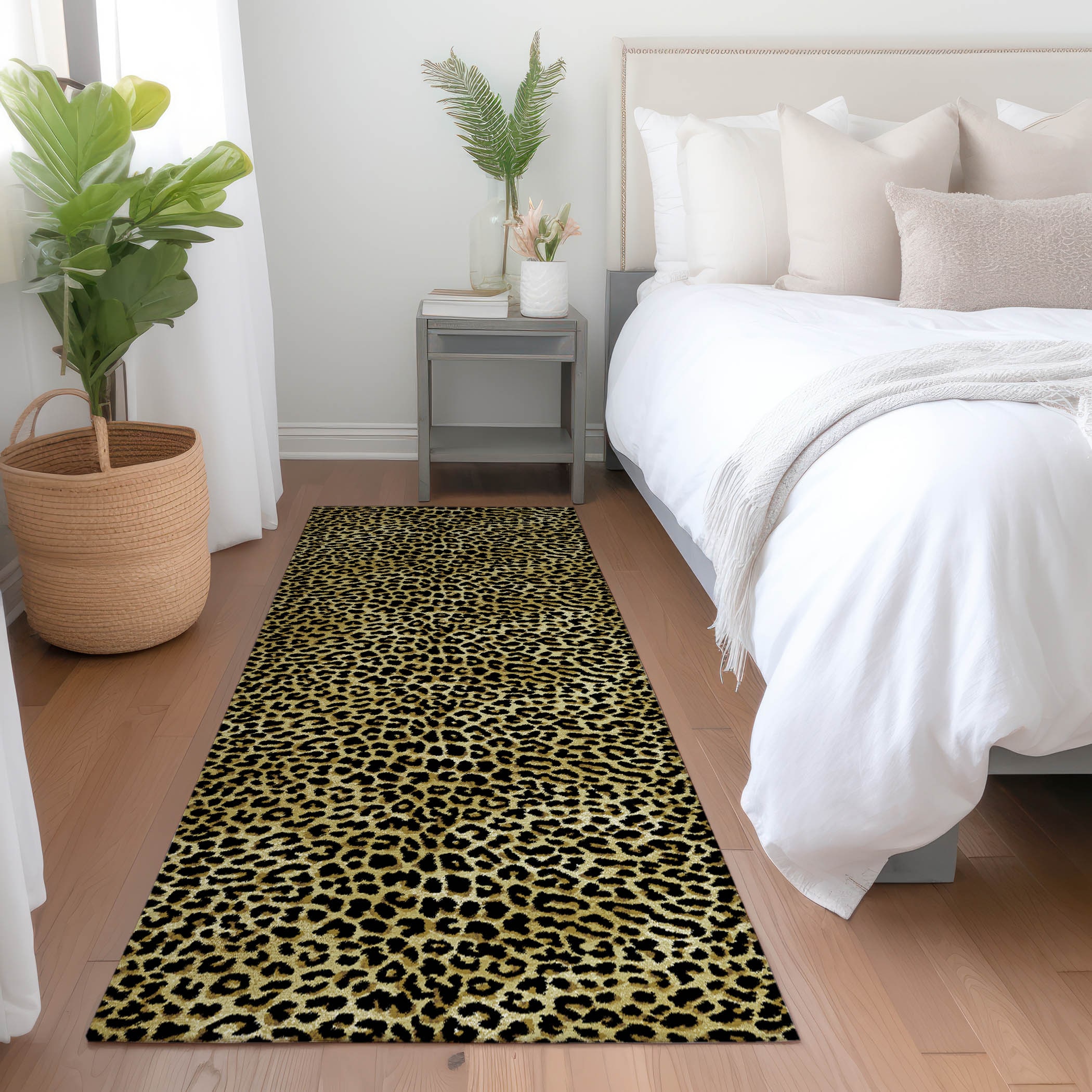 Addison Rugs AMF43GI2X8 Mayfield AMF43GI 2 x 7 (ft) Loomed Polyester Gilded Rectangular Indoor Abstract Machine washable Runner rug
