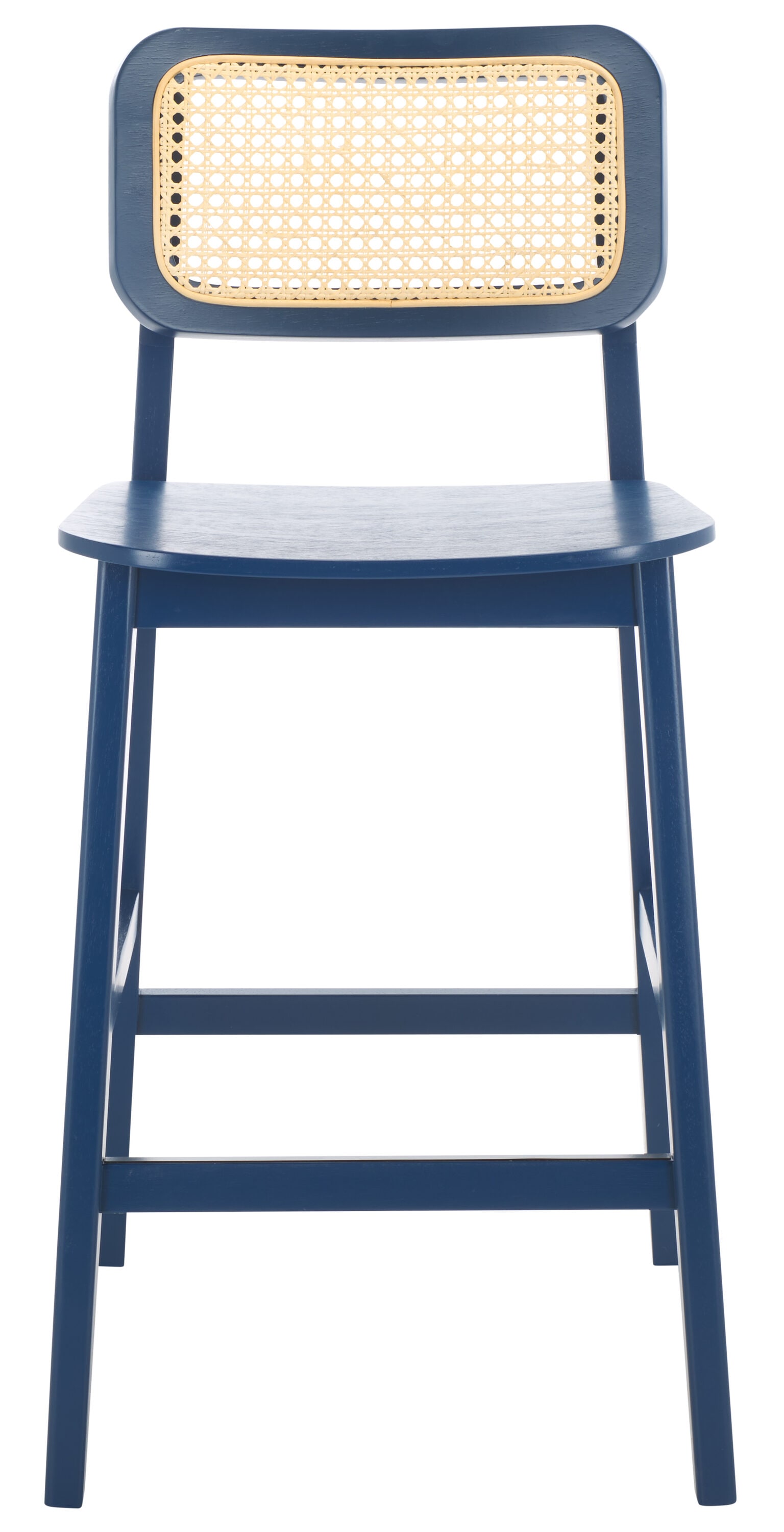 Safavieh Navy Natural 25 Inches H Tall Saddle seat Wood Bar Stool Back in the Bar Stools Counter Stools department at Lowes