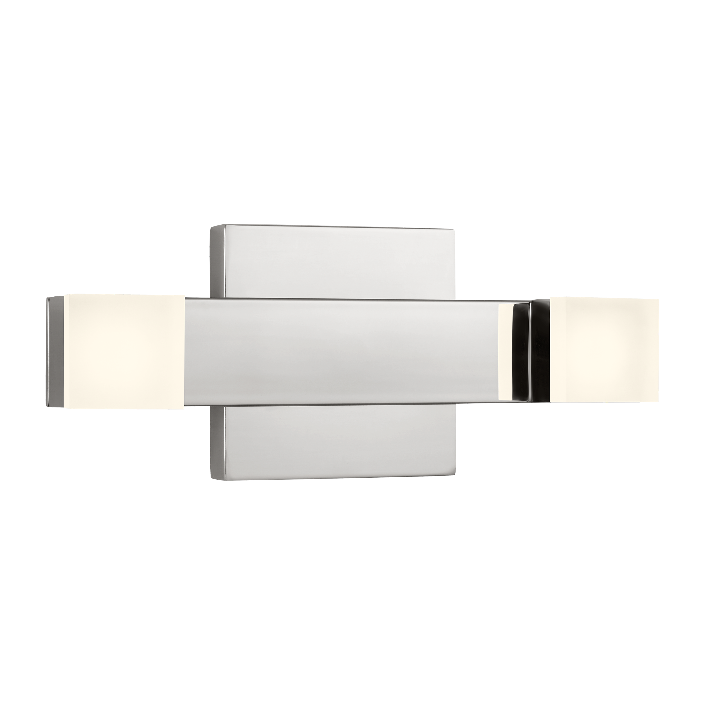 Scott Living DJV1051CH-L1 Brander 4.75-in 2 -Light Chrome Integrated LED Modern/contemporary Vanity light