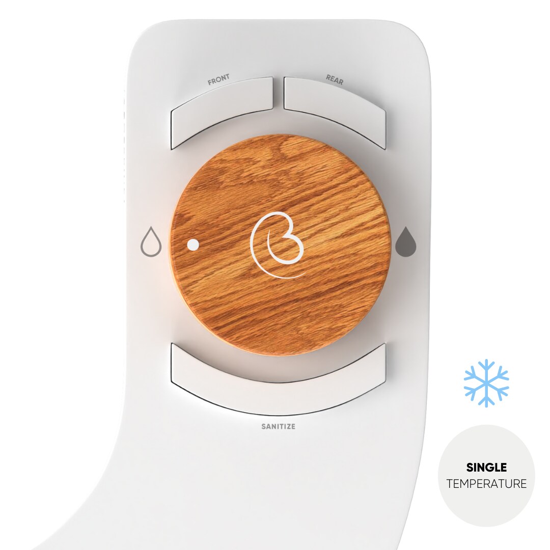  RSB Boss Bidet Revolution Non-Electric Dual Nozzle Bidet Attachment, Single Temperature, Self-Cleaning (Bali Bamboo)