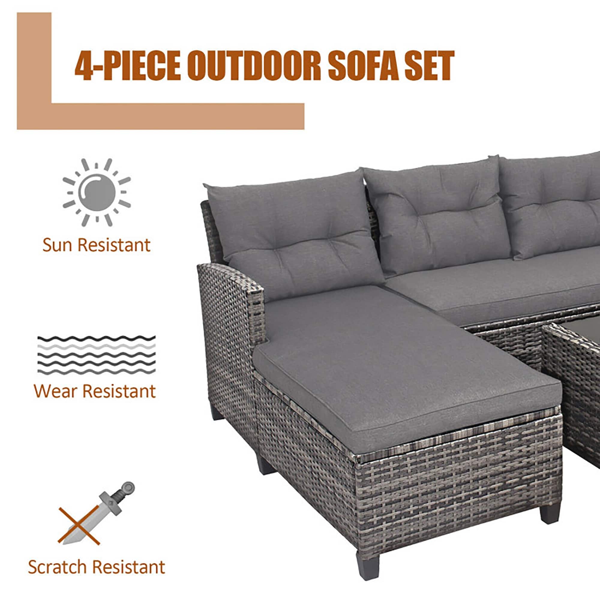 CASAINC WF-HW49647DBN+ Patio-Conversation-Sets - View #7