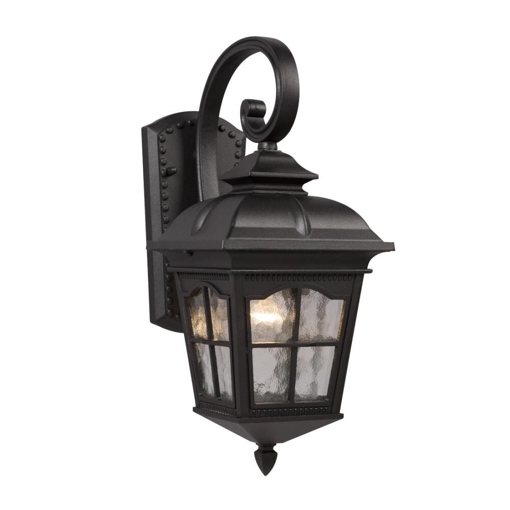 Galaxy Lighting 1-Light 16.75-in Black Outdoor Wall Light in the ...