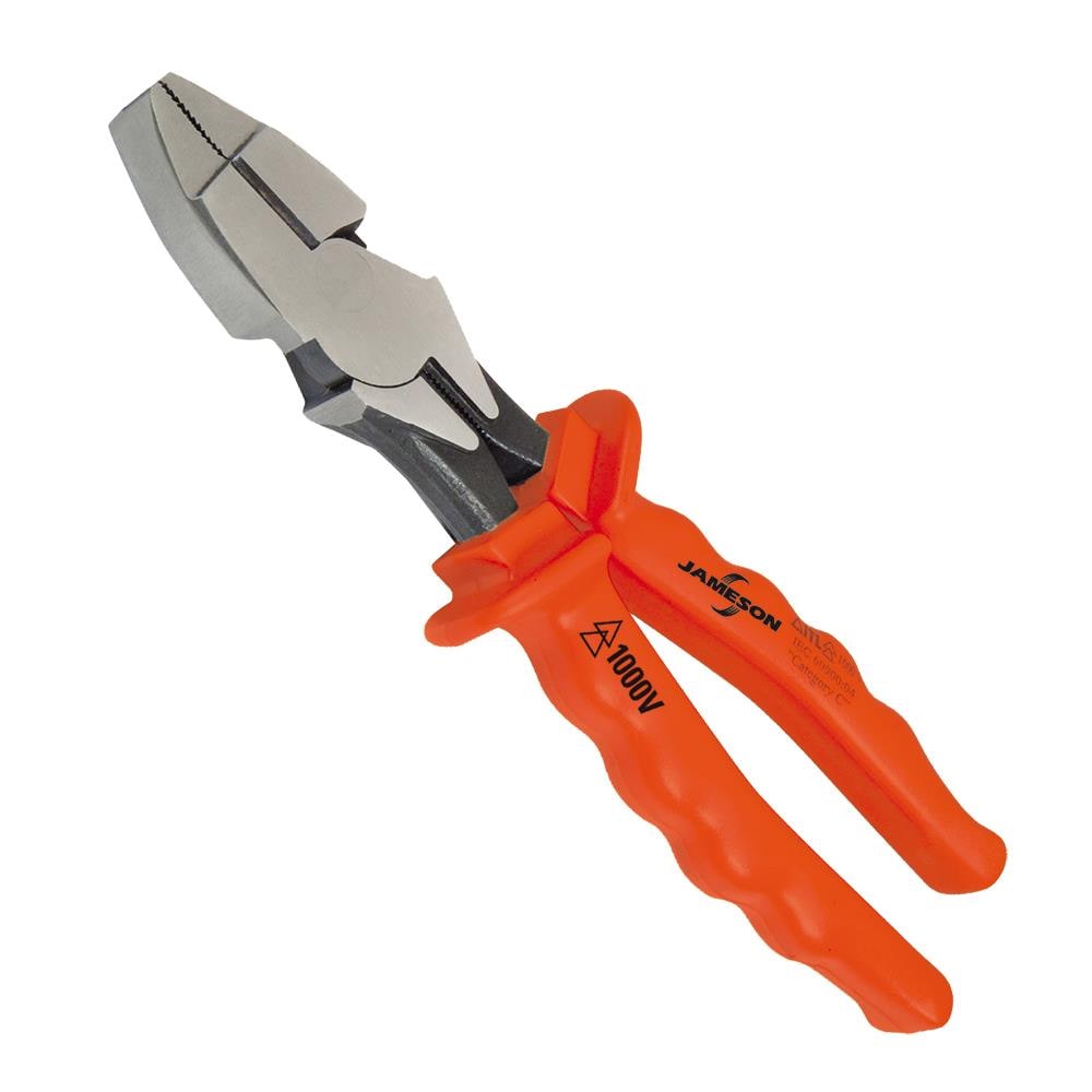 IDEAL High-leverage 9.5-in Electrical Lineman Pliers with Wire Cutter in  the Pliers department at