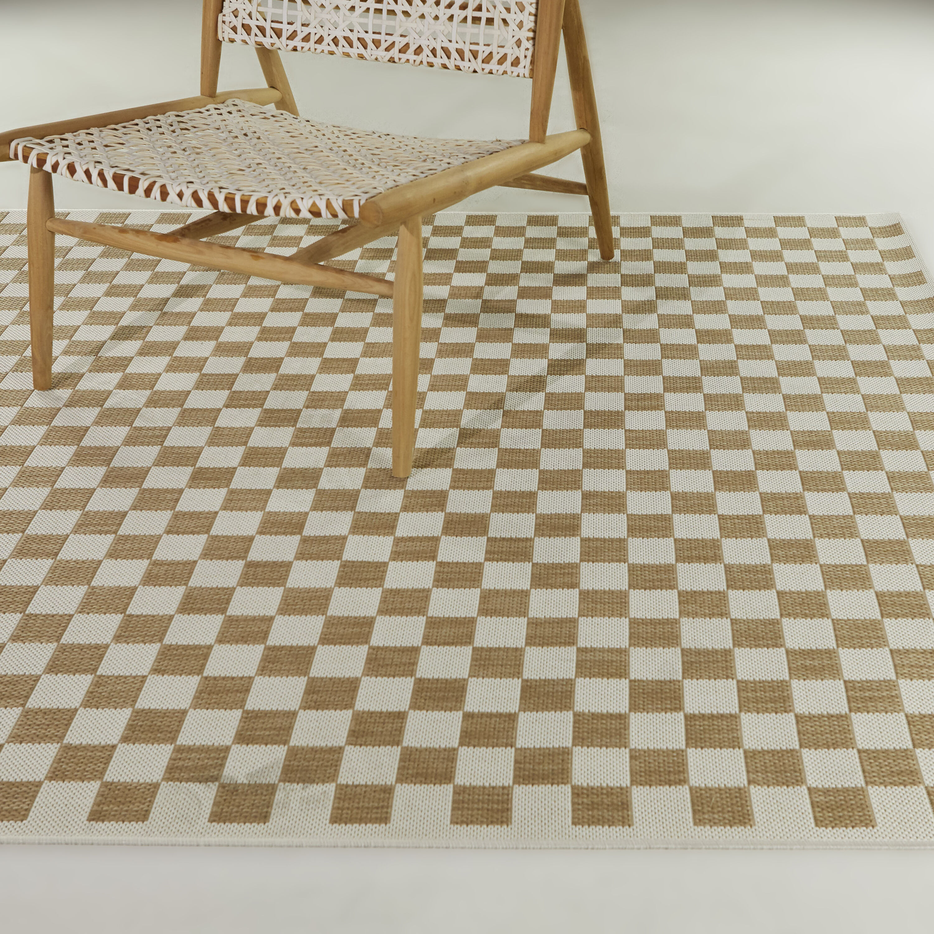 Balta 3116471 5 x 7 (ft) Polypropylene Tan Rectangular Indoor/Outdoor Geometric Area rug