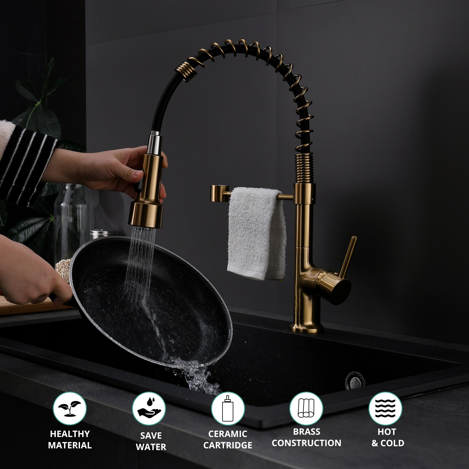 Fapully FA-B-1002G-LED Kitchen-Faucets - View #5