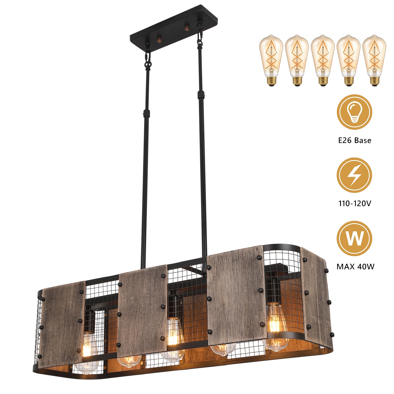 Oukaning HG-HCXLST-5469-US Pendant-Lights - View #3