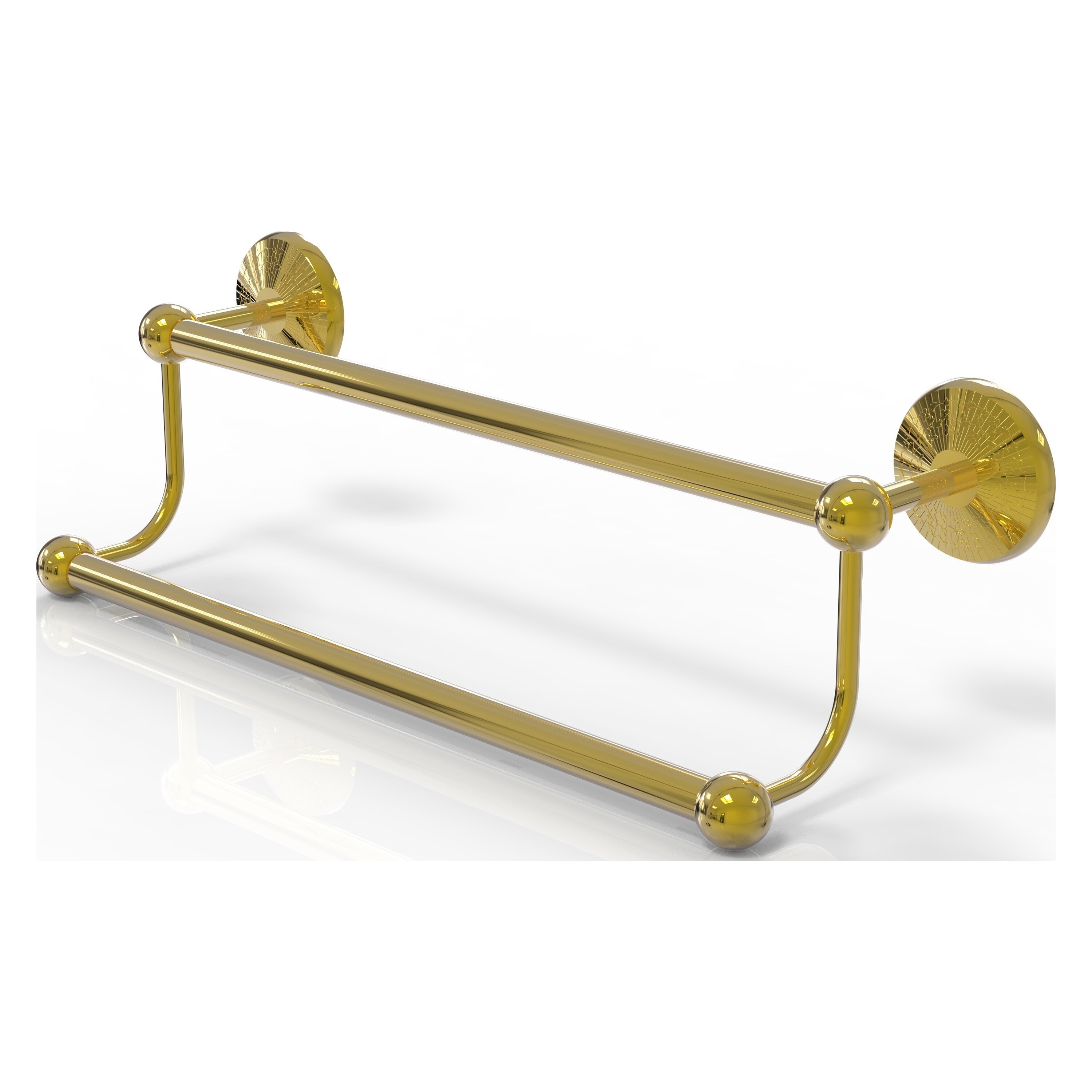 Allied Brass PMC-72/24-PB Prestige Monte Carlo 24-in double Polished Brass Wall mount Double Towel Bar