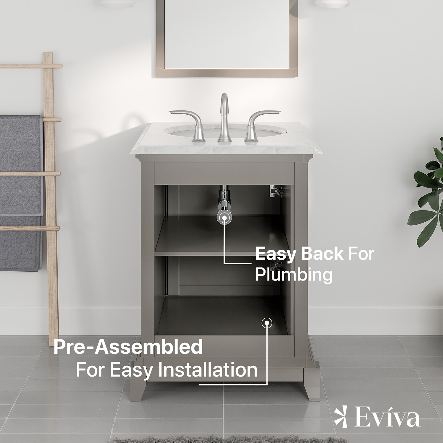 Eviva EVVN709-24GR Bath-Vanity-Combo - View #6