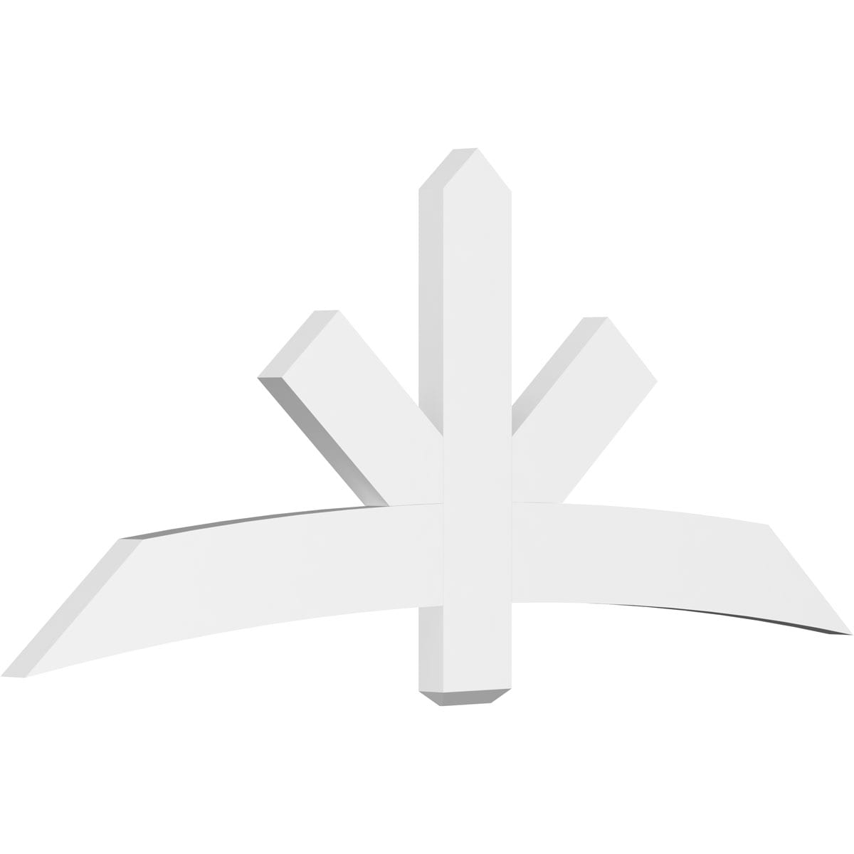 Ekena Millwork GBP072X30X0206ALB00 Alberta White PVC Gable bracket