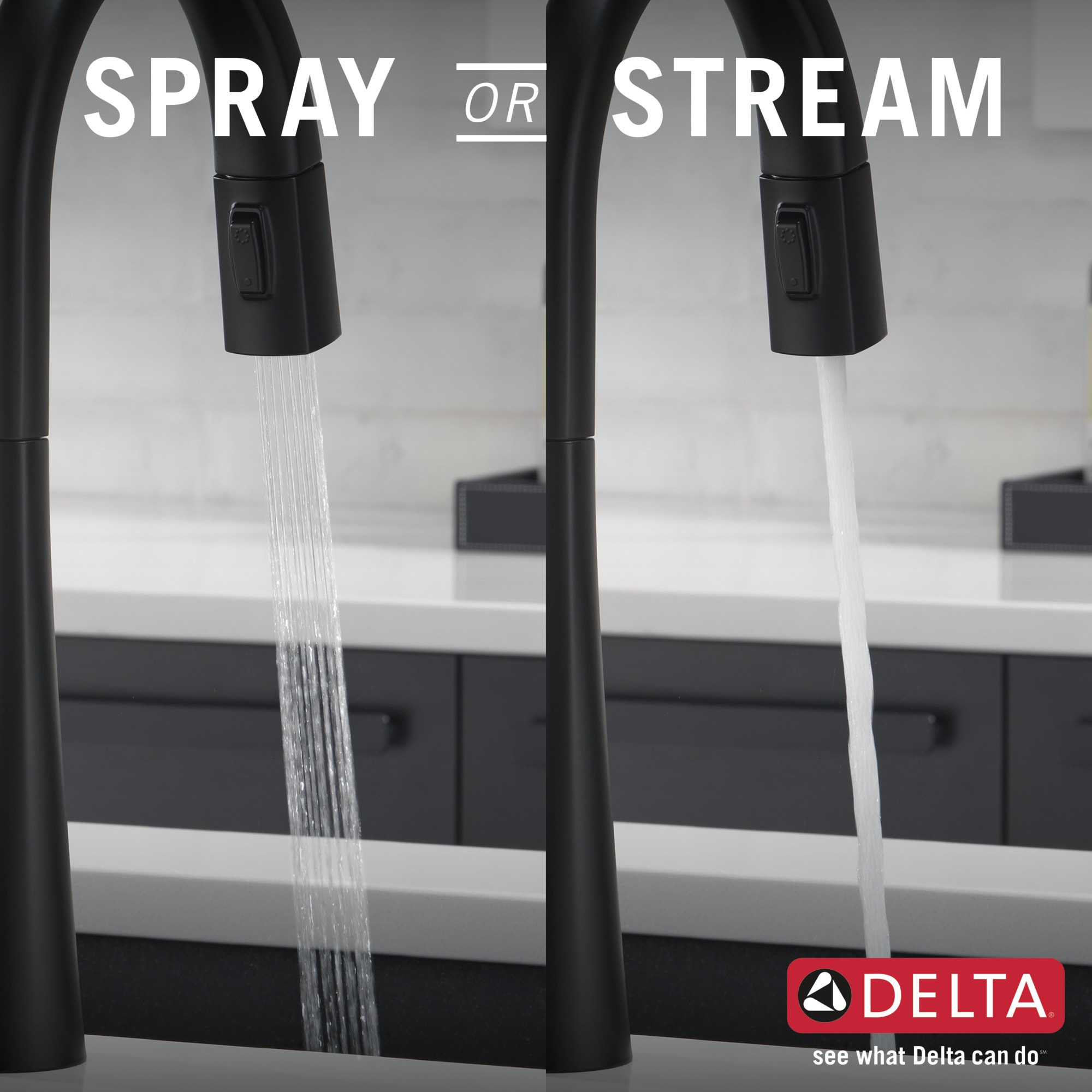 Matte Black Stainless Steel Pull-Down Kitchen Faucet