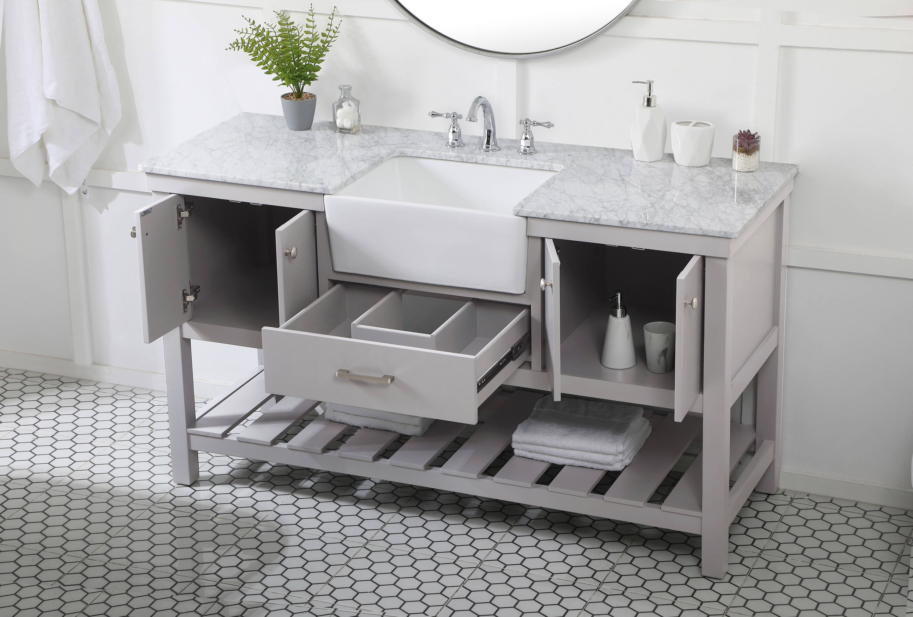 Elegant Decor HF180480GR Bath-Vanity-Combo - View #4