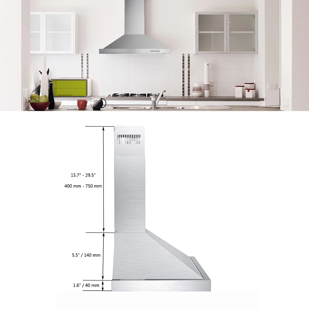 Damerin T11237 Wall-Mounted-Range-Hoods - View #6