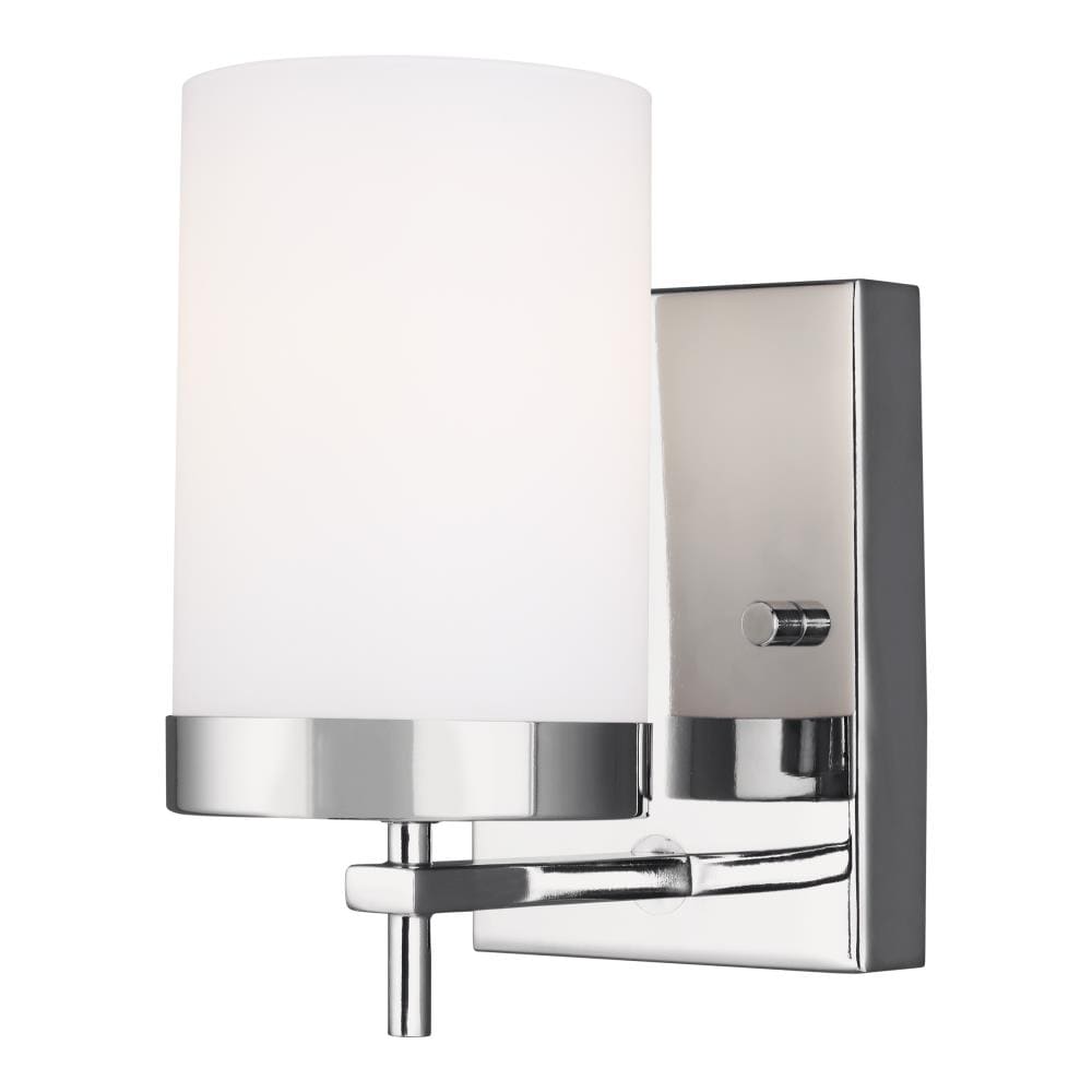 Generation Lighting 4190301-05 Zire 4.38-in W 1-Light Polished Chrome Modern/Contemporary Wall Sconce