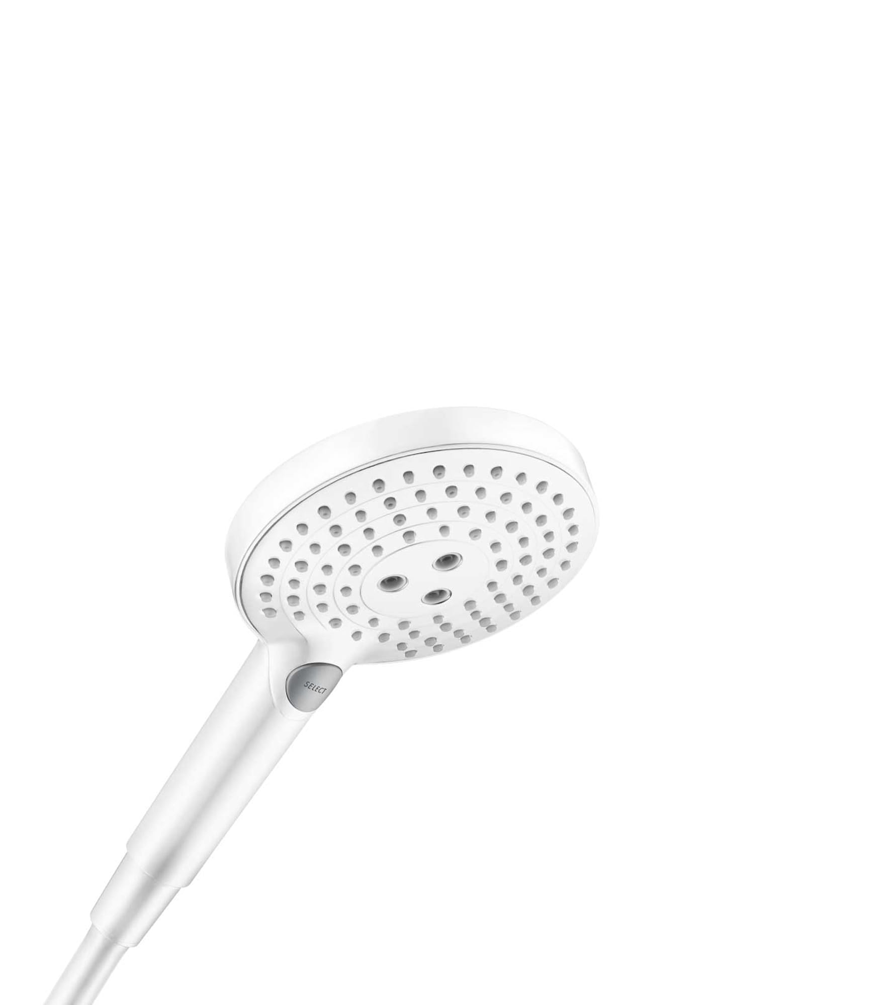 Hansgrohe 26036701 Raindance Select S Matte White Sold separately Multi-function 4.5-Inches Round Shower Faucet