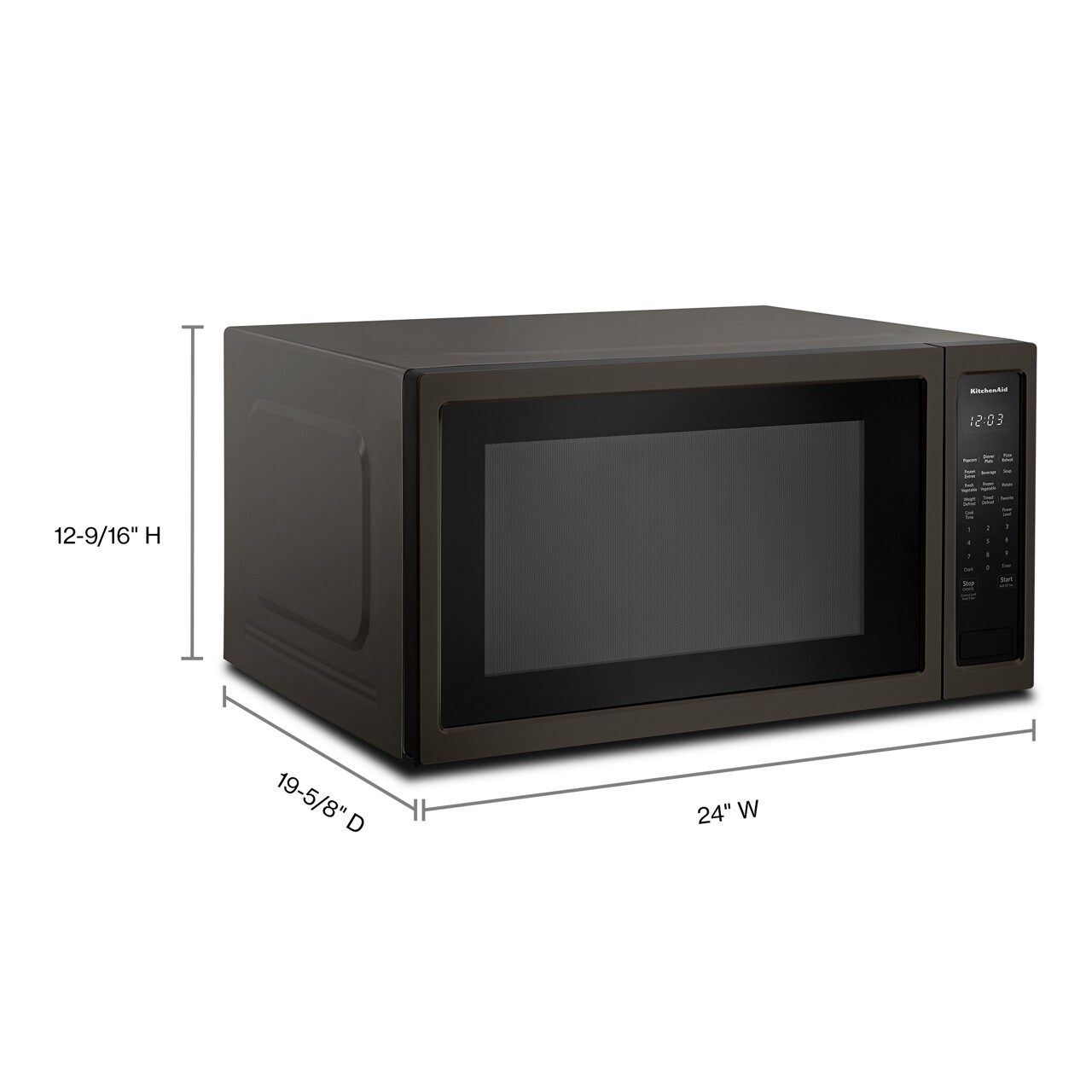 Kitchenaid black 2024 stainless microwave