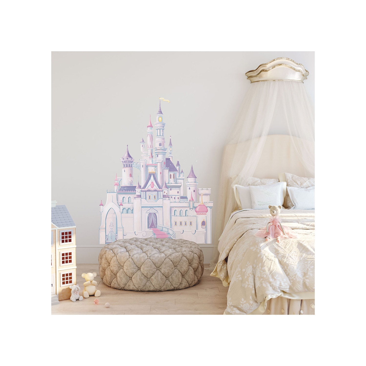 Disney Princess Glitter Castle Peel and Stick Wall Decal