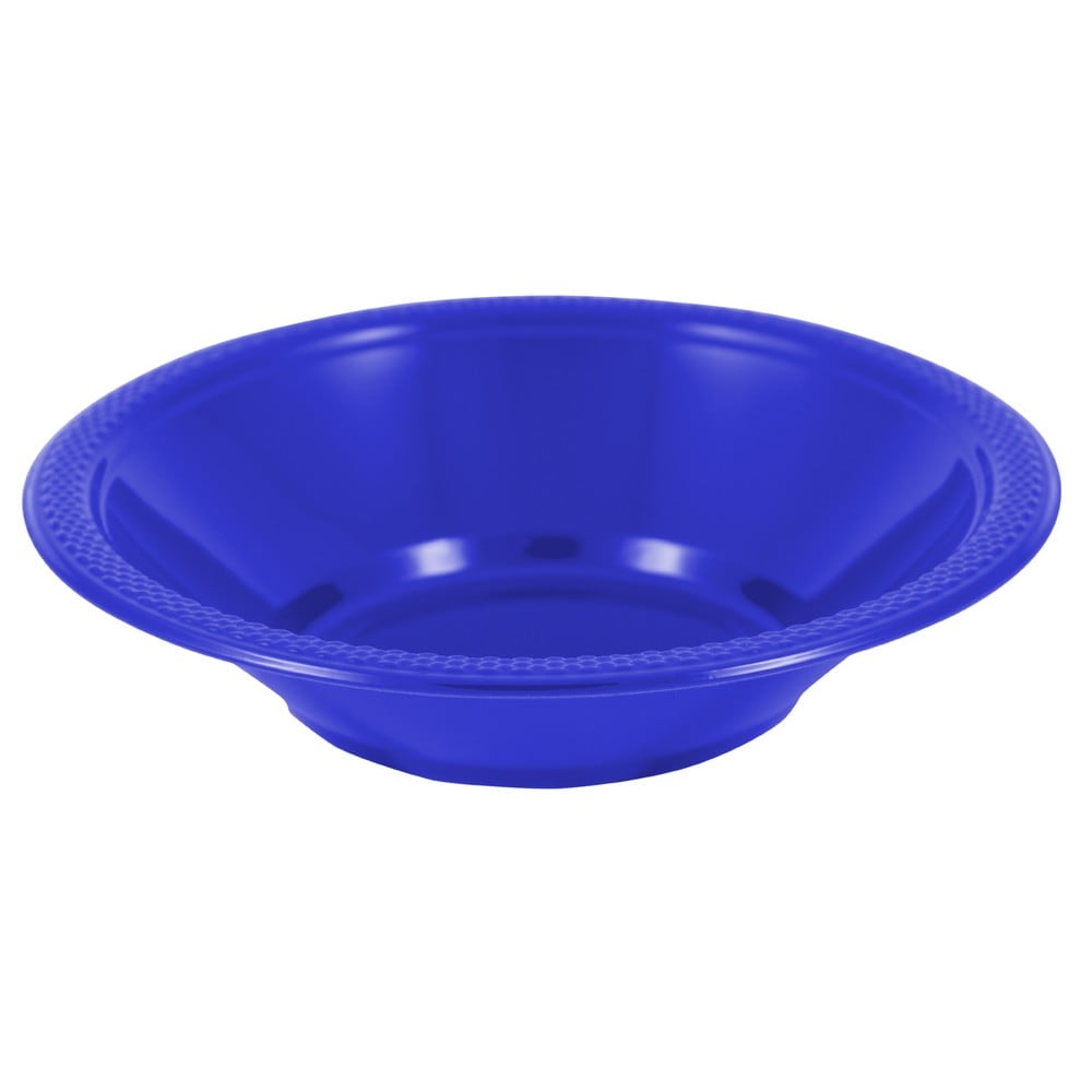 JAM Paper 20-Pack Blue Plastic Disposable Dinner Bowl in the Disposable  Bowls department at
