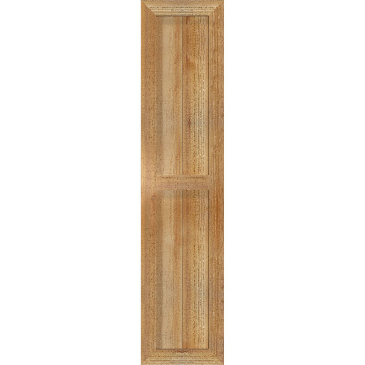 Ekena Millwork RBF06S11X047RWR 10.75-in W x 47-in H Unfinished Paintable/Stainable Board and batten Framed Wood Exterior Shutters ( 2 -Pack )