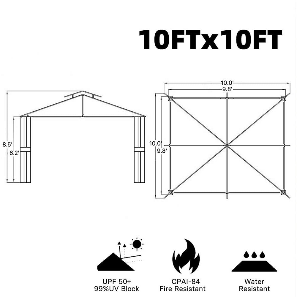 Sunrinx MG30-24-HW Wood-Resin-Gazebos - View #9