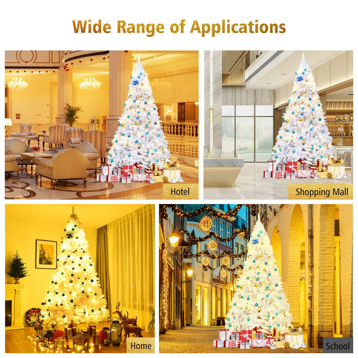 Forclover HYC-CM473C Artificial-Christmas-Trees - View #3