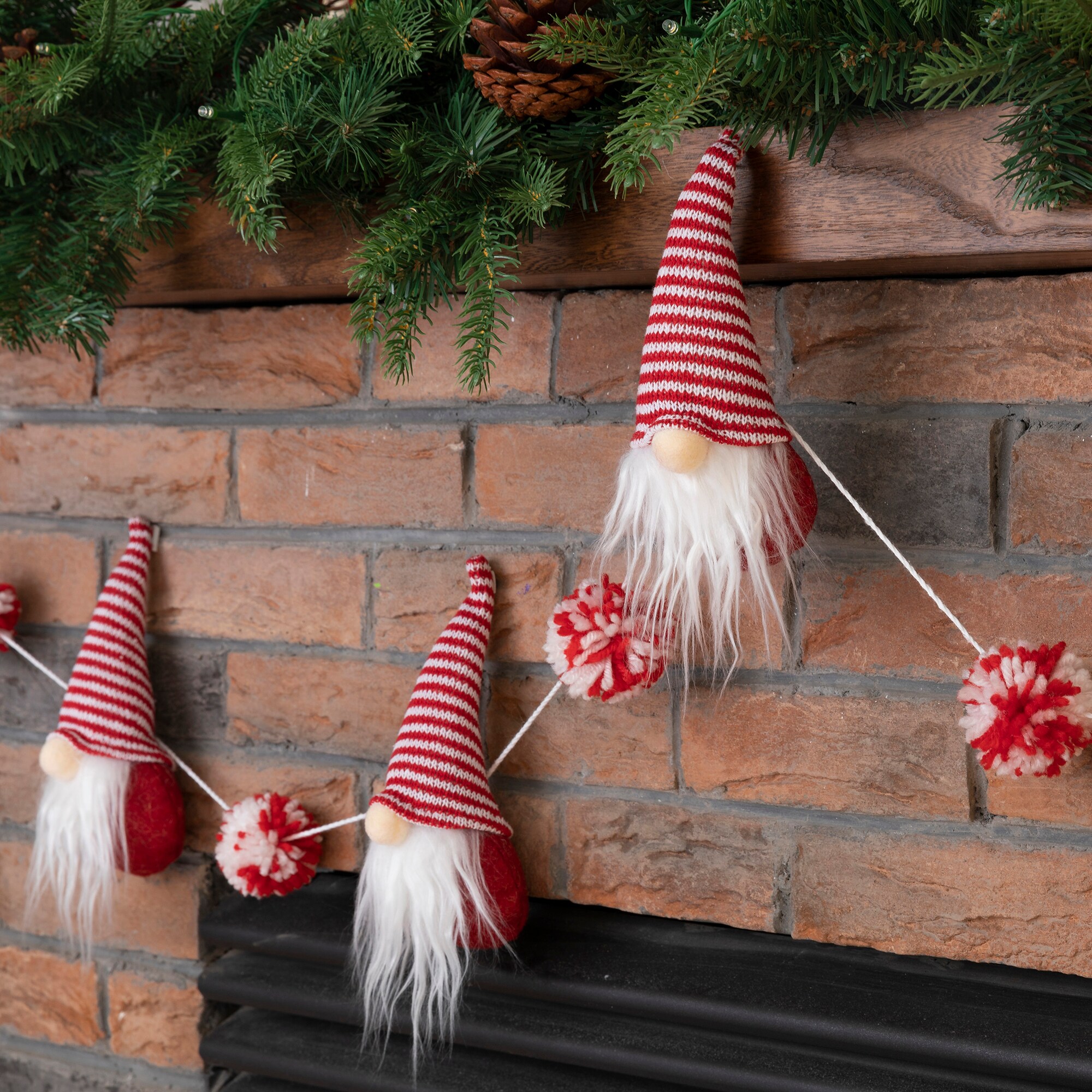 Glitzhome 2010300047 Artificial-Christmas-Garland - View #5