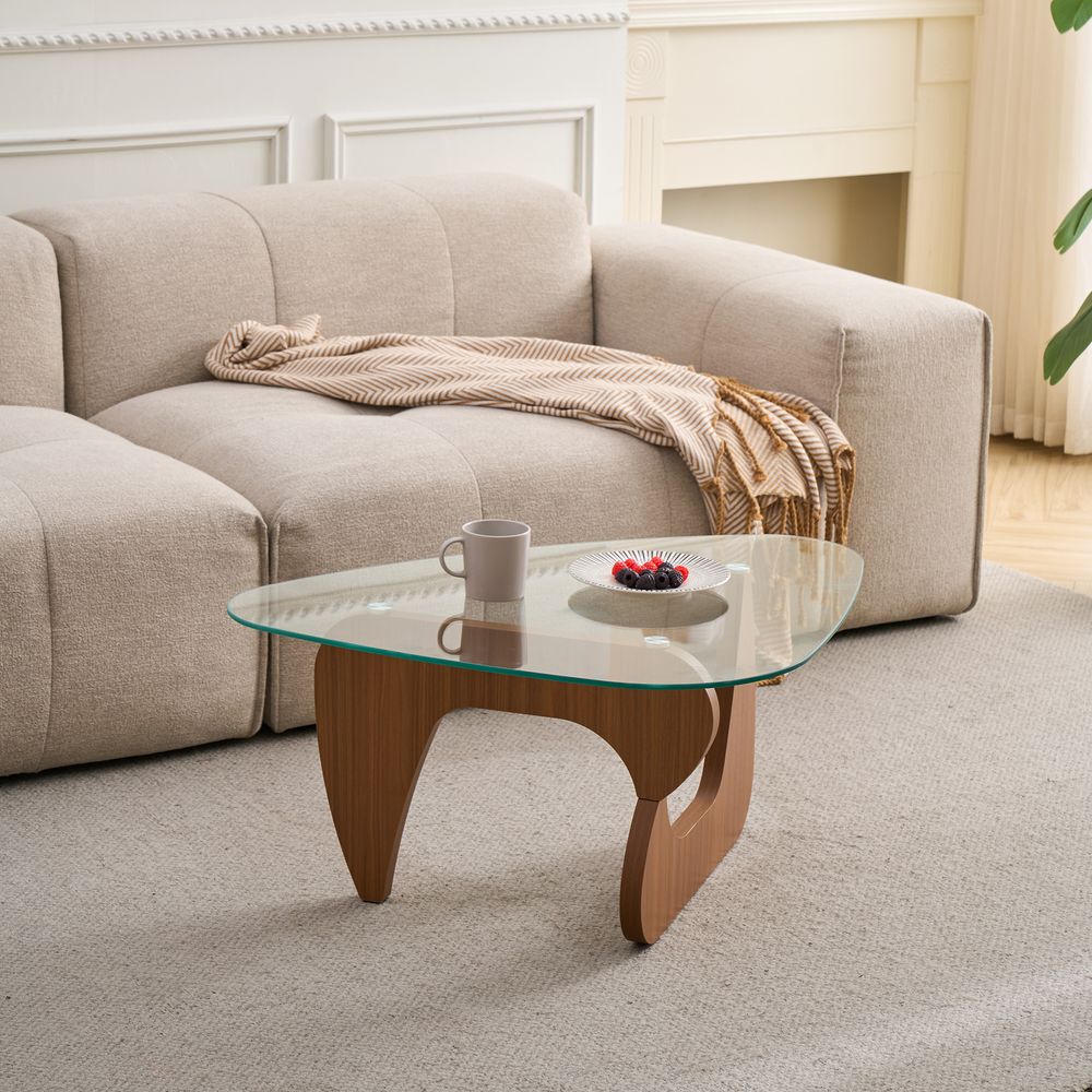 Blisstyle Mid-Century Modern Wood Center Table Small Farmhouse Coffee ...