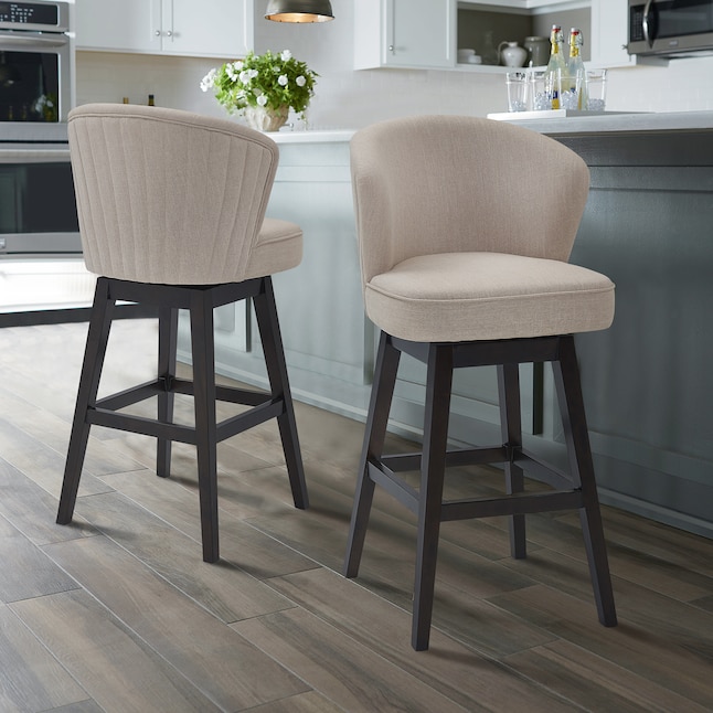Upholstered Swivel Bar Stool, Counter Height Chairs Swivel