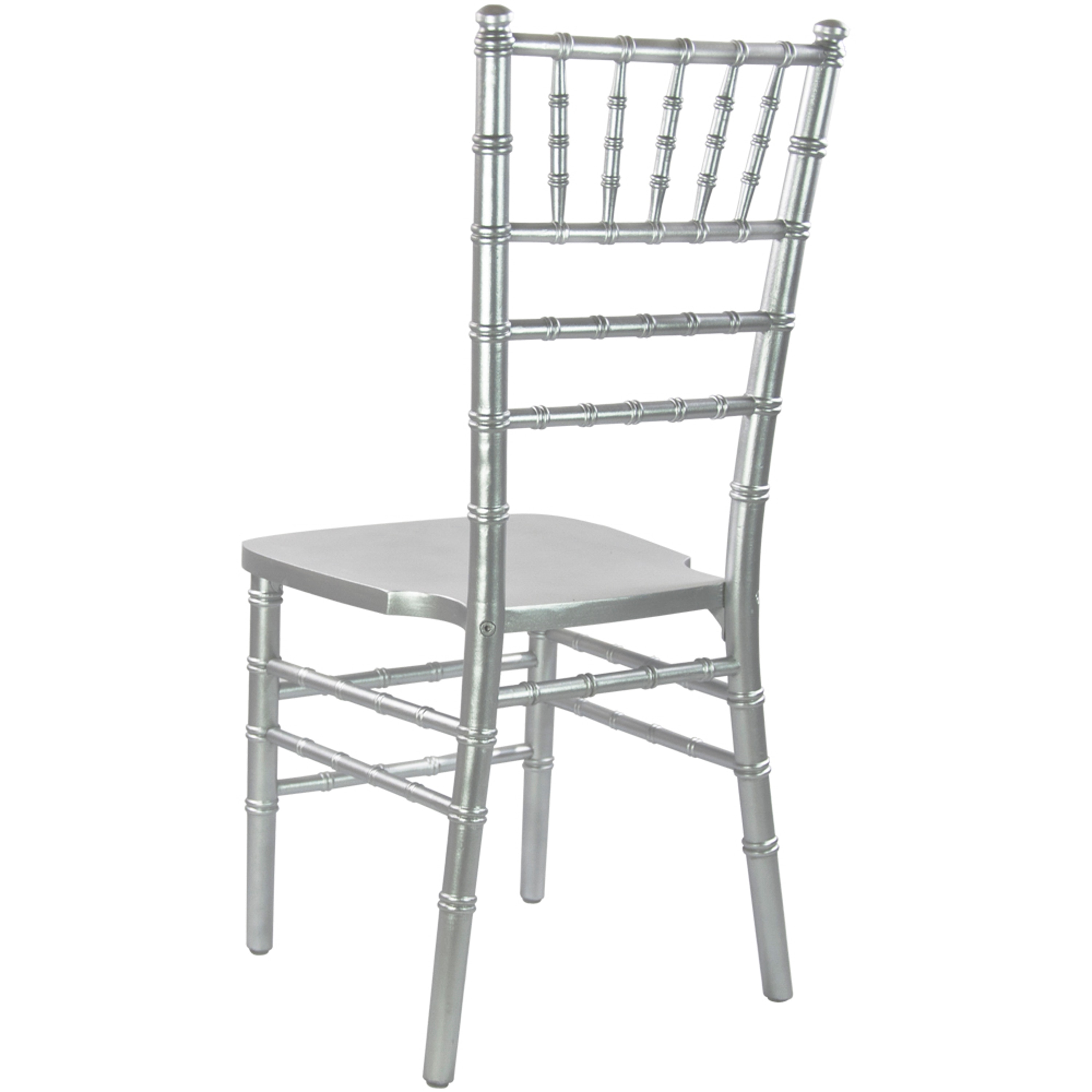 Gray Hardwood Chiavari Chair with Steel Reinforcement