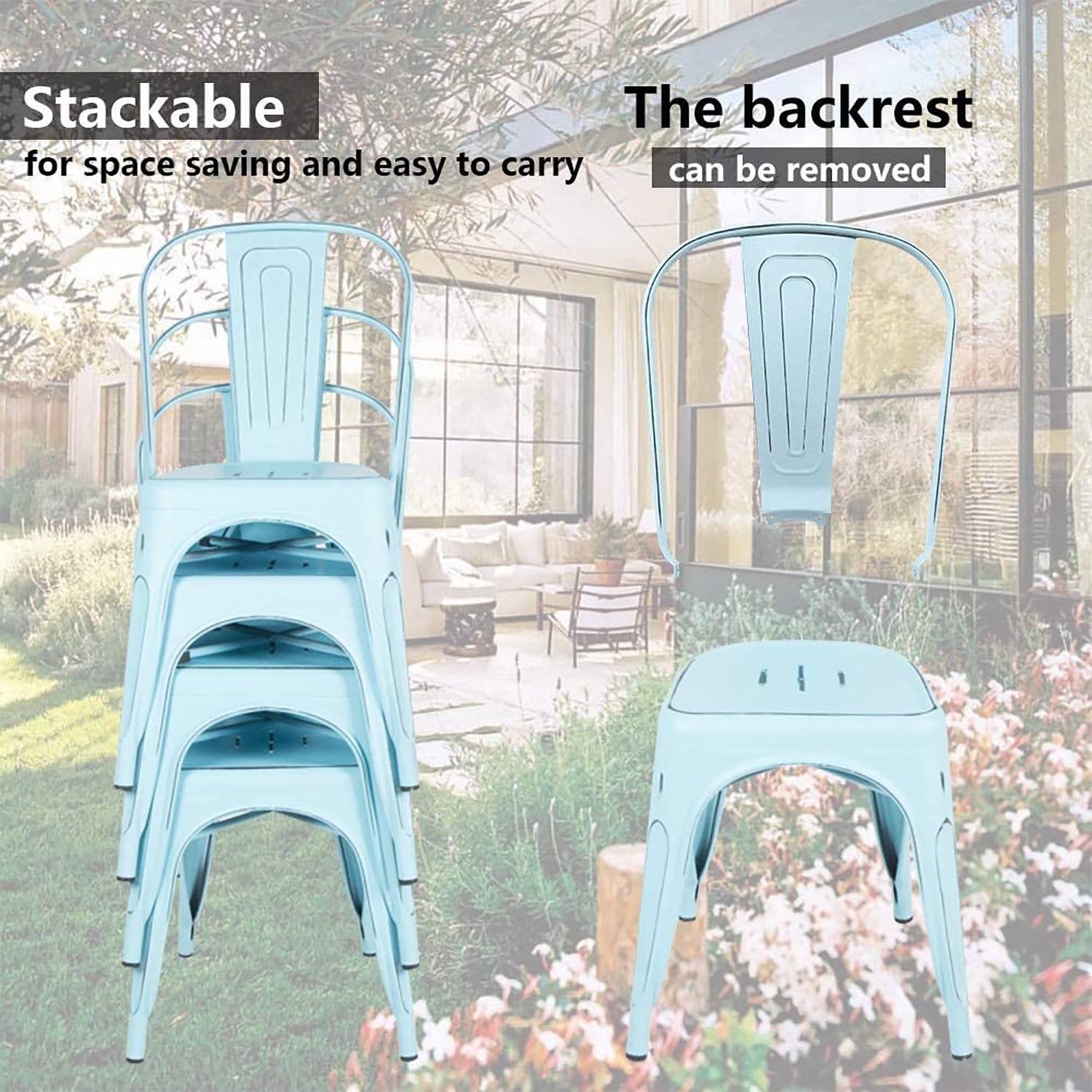 CASAINC YY0002A-LB Dining-Chairs - View #5