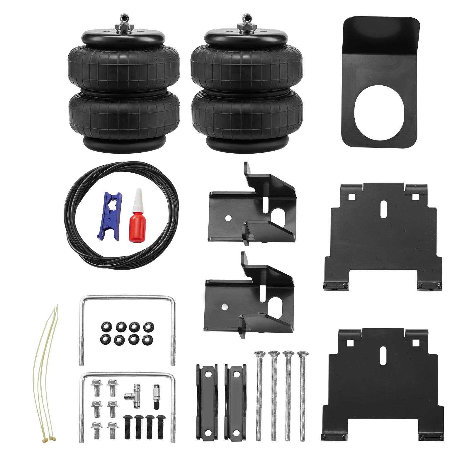 SVOPES SVOPESAQQNXJT07780V0 Air Cushion Suspension System. For 2007-2018 Chevrolet Silverado 1500 and Gmc Sierra 1500 2wd/4wd. Up To 5000-lb 5-100 Psi Adjustable