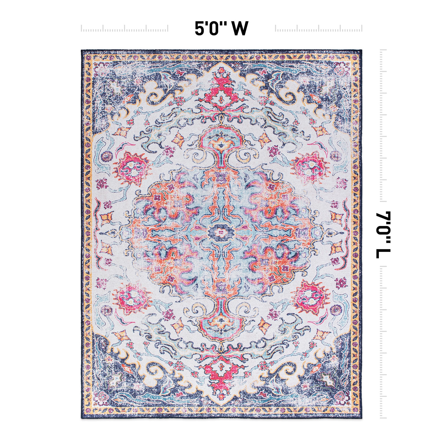 World Rug Gallery 5051MULTI5X7 rugs - View #4