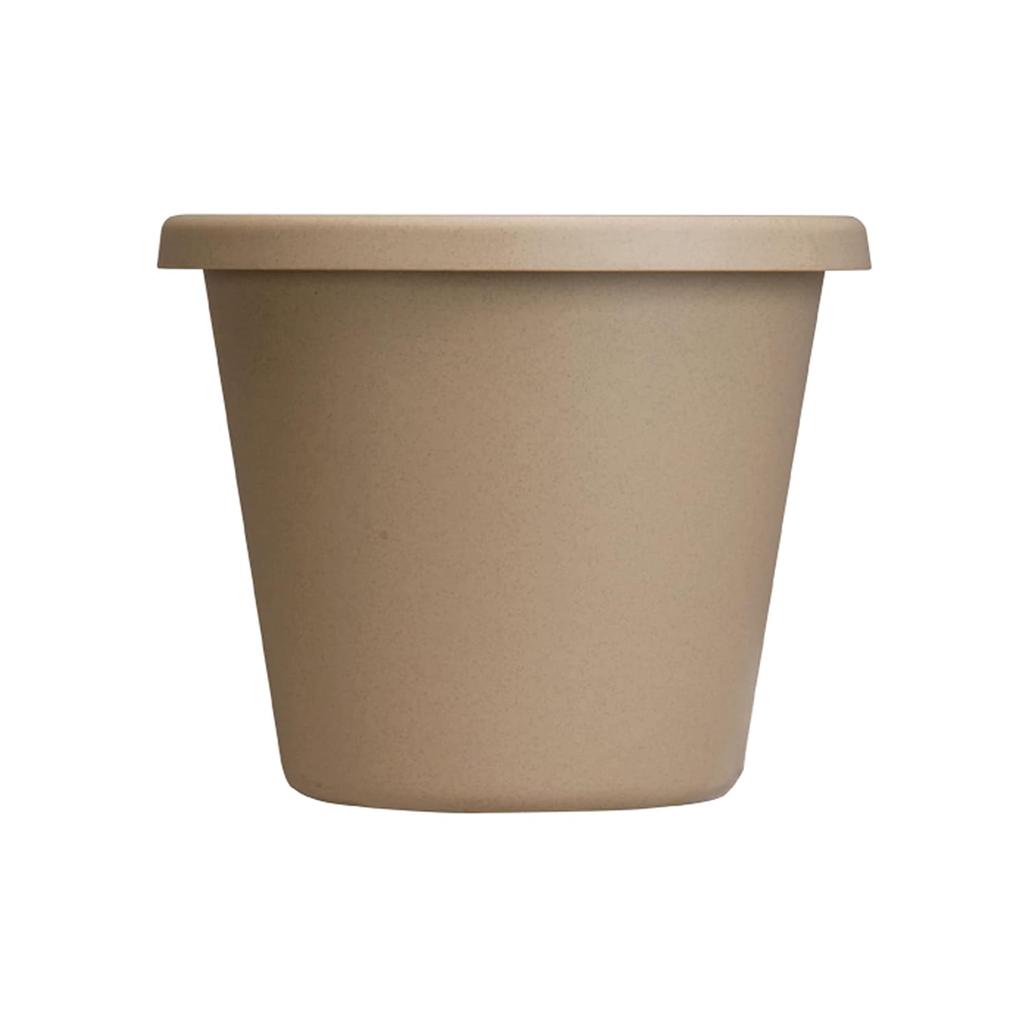 The HC Companies 219272 Round 17.0-in W x 13.25-in H x Brown Plastic Contemporary/Modern Indoor/Outdoor Planter