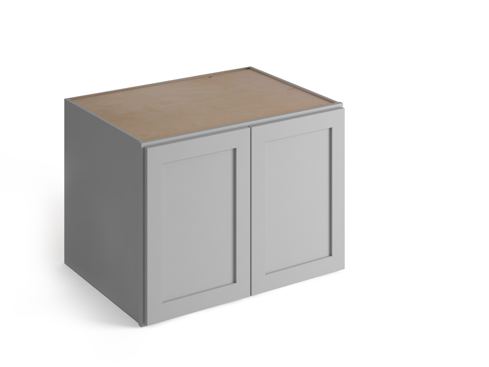Valleywood Cabinetry Proper Gray 36-in W x 24-in H x 24-in D Proper Gray Birch Wall Ready To Assemble Plywood Cabinet (Flat Panel Shaker Door Style)