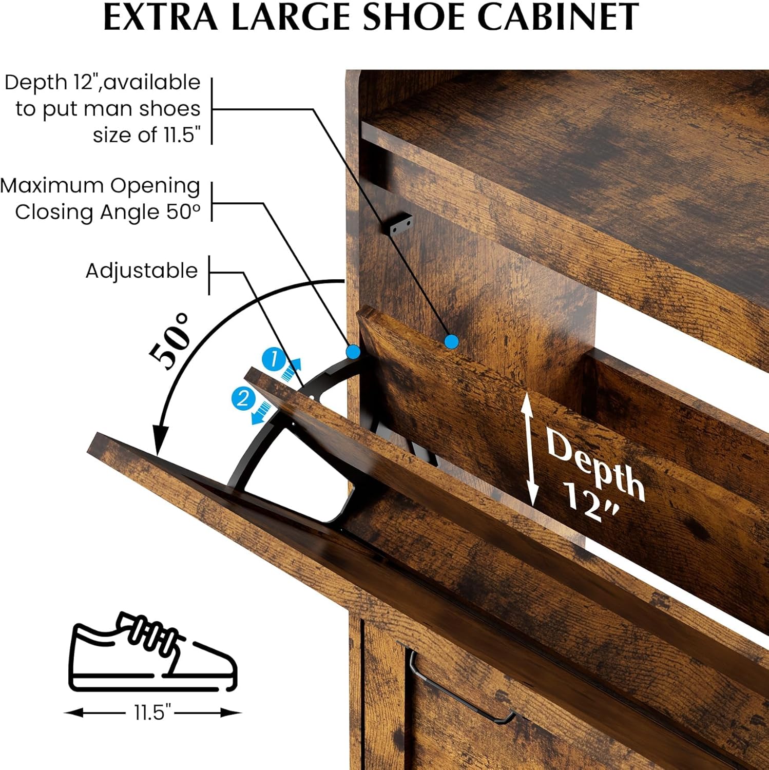 WhizMax DF-PHO-150ZRRUR Shoe-Racks - View #4