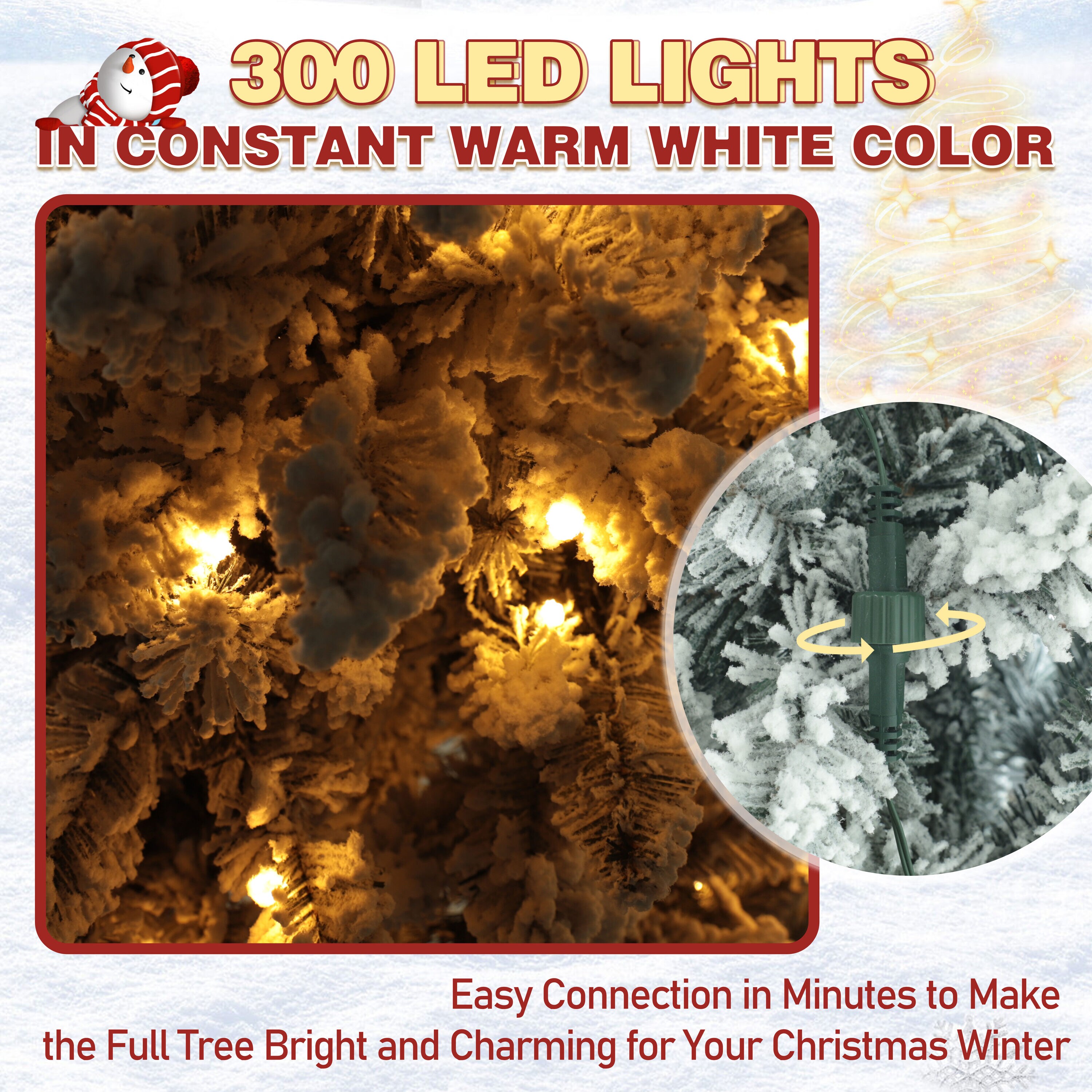 VEIKOUS HP1001-08 Artificial-Christmas-Trees - View #7