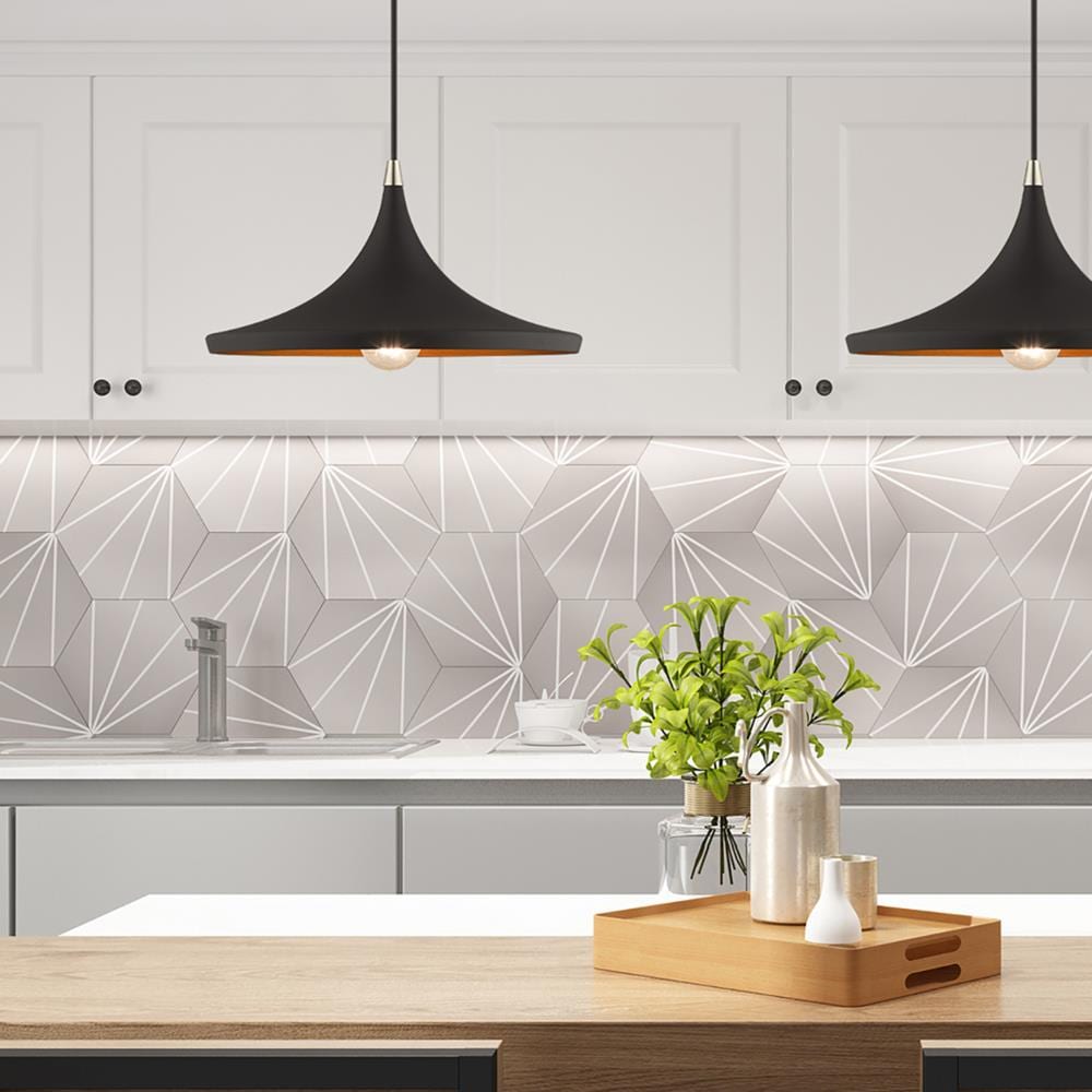 Livex Lighting Metal Shade Mini Pendants Black Modern