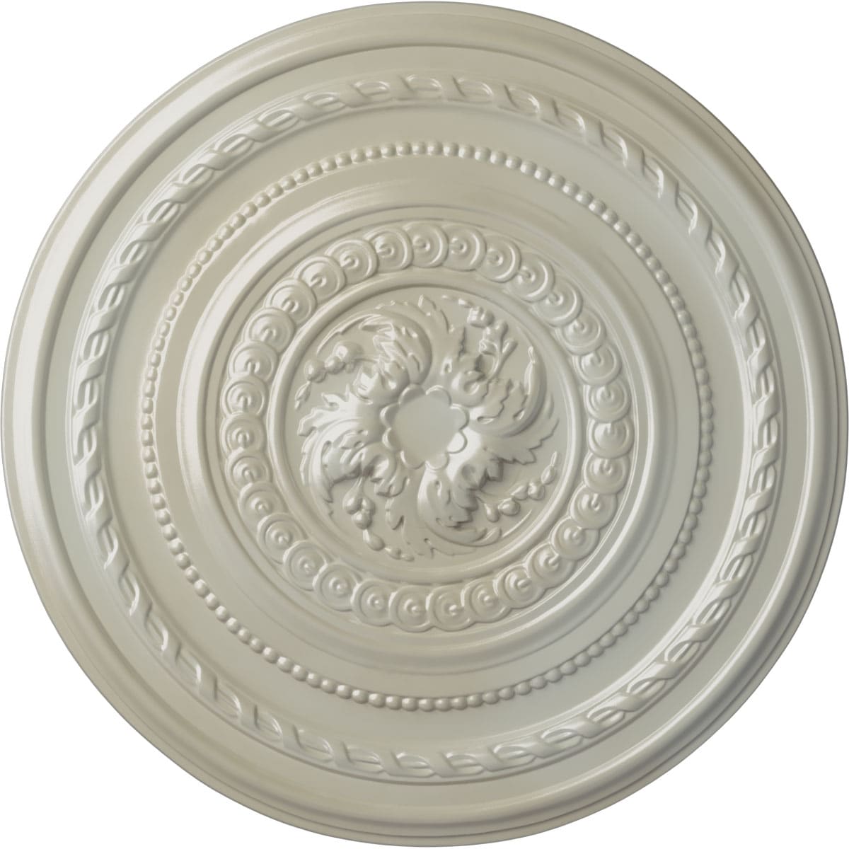 Ekena Millwork CM26PEFBS Pearl 26.25-in W x 26.25-in L Painted Flash Blue Polyurethane Whole Ceiling Medallion