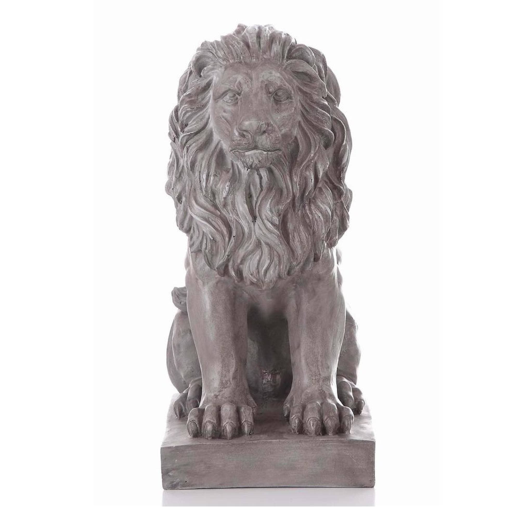 Hi-Line Gift 77121 21.63-Inches H x 10-Inches W Gray Animal Garden Statue